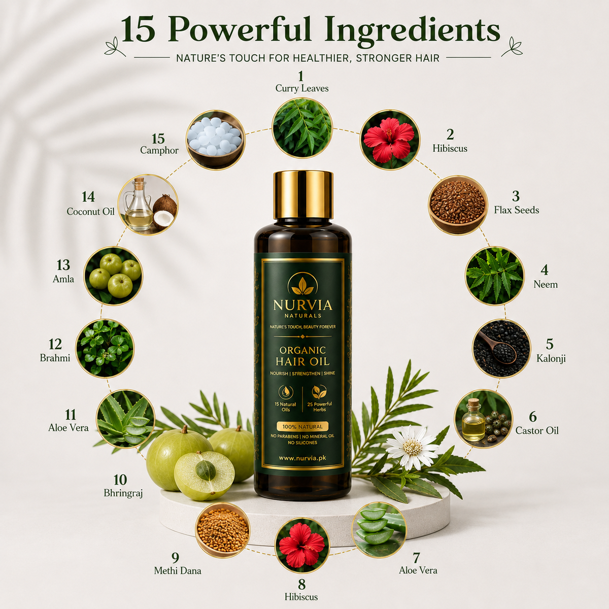 Nurvia Naturals Organic Hair Oil