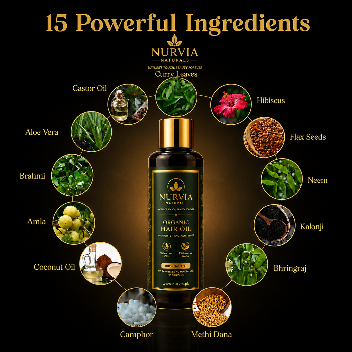 Nurvia Naturals Organic Hair Oil
